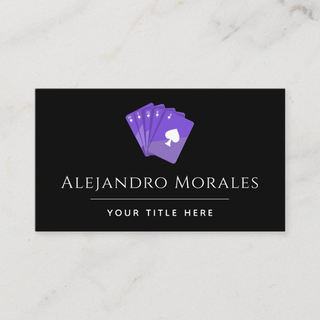 Tema do Clube de Poker Casino de Cartões de Pera R (Frente)