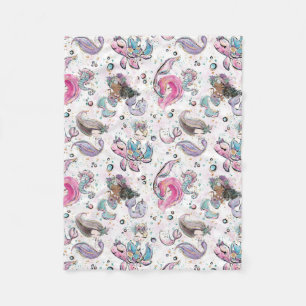 Tema do oceano de cobertor de sereia