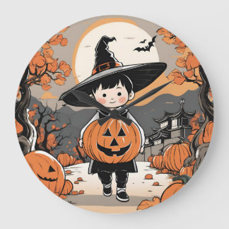 tema do relógio do halloween