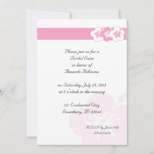 Tema elegante Luau Convites Rosa