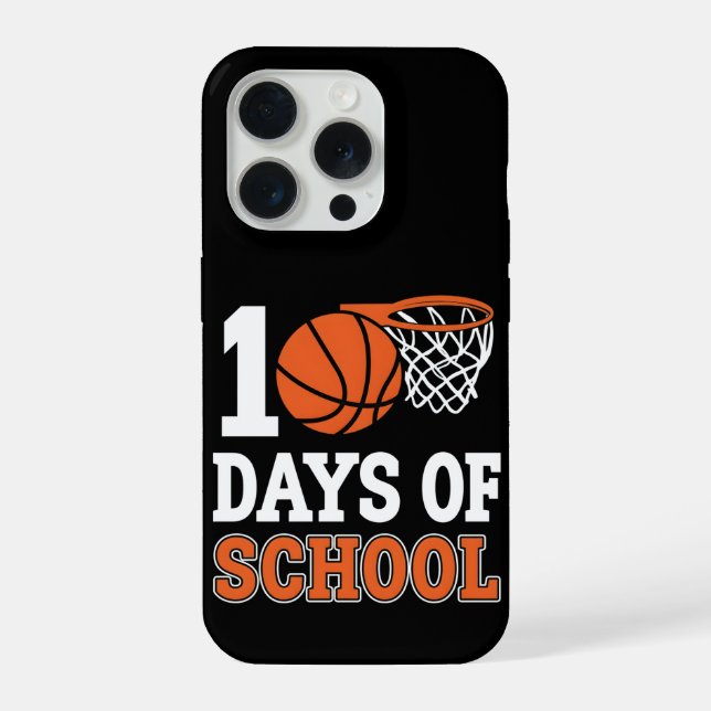 Tema Fofo de 100 Dias de Basquete Escolar para Cri (Verso)