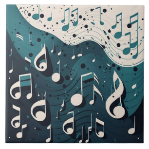 Tema musical de branco para azul