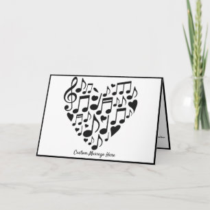 Tema Musical Notas Musicais Coração Personalizado