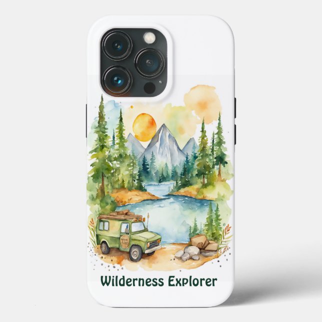 Tema Natureza da Aquarela - Explorador de Natureza (Verso)