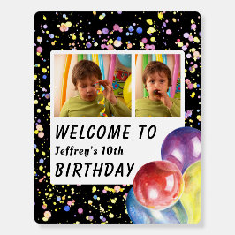 Tema personalizável de 22x28" Black Children's Par