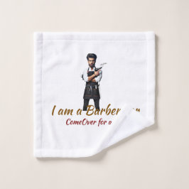 tema toalha de banho personalizada Barber