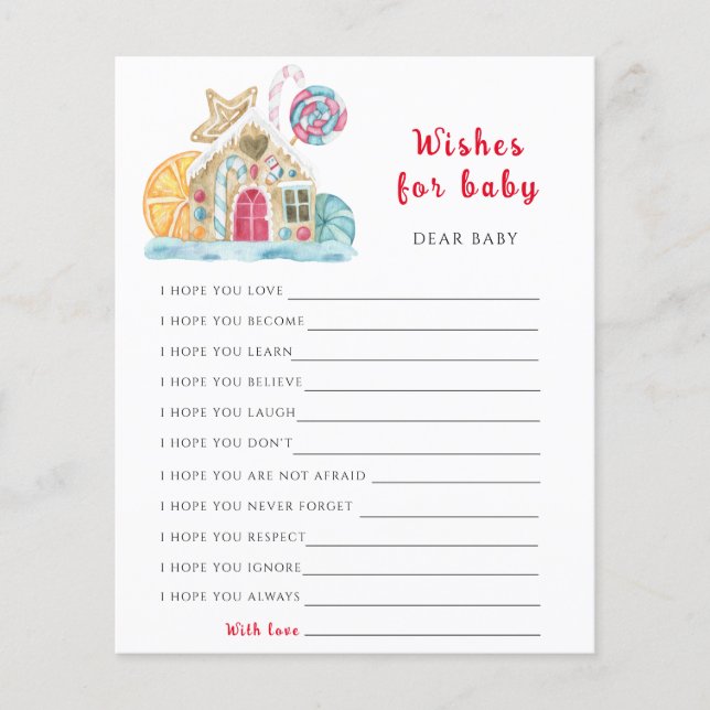 Temas do inverno | desejos de bebê (Frente)