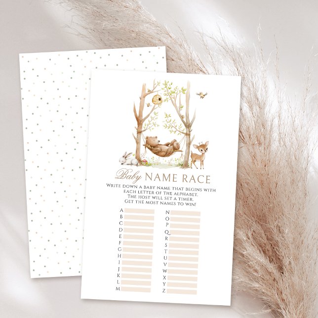 Temas florestais - Jogos de chá de fraldas de anim (Criador carregado)