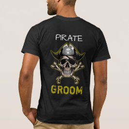 Temático Pirata Camisa do Crânio Adulto Camarão-T