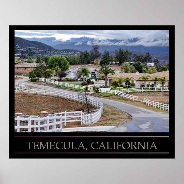 Temecula, Poster da Califórnia (Frente)