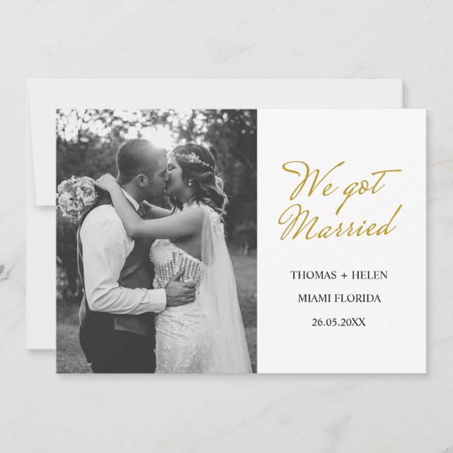 Temos o anúncio do casamento (Frente)