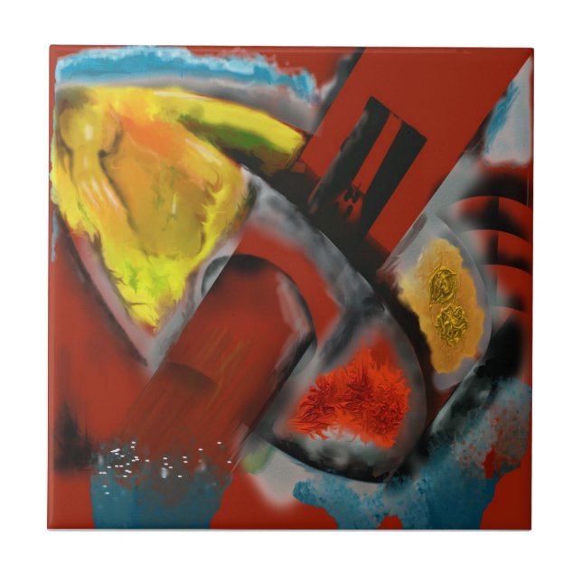 Tempestade - abstrato de Digitas com fundo (Frente)