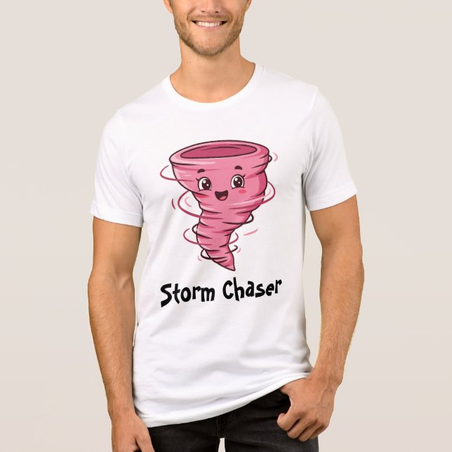 Tempestade Chaser da camisa dos Homens da Twonado (Frente)