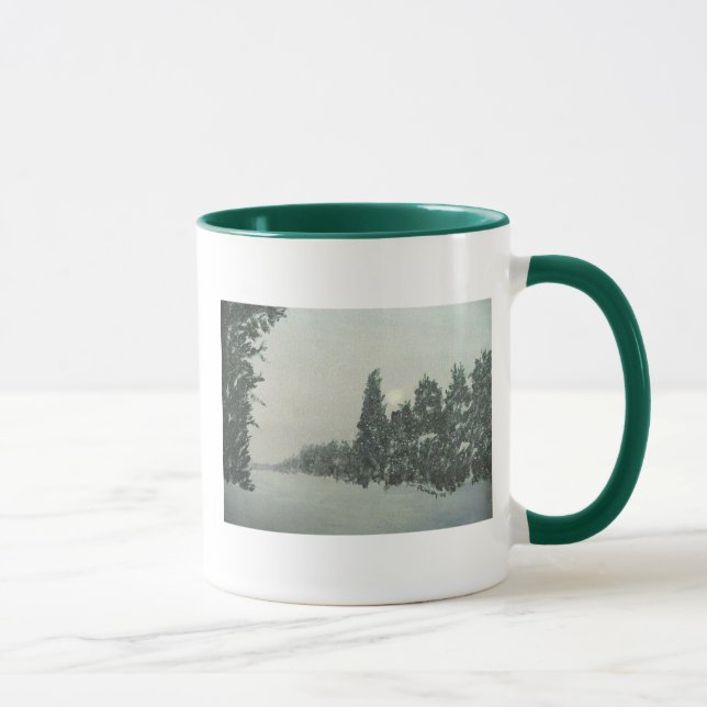 Tempestade de neve na caneca da fuga de Gunflint (Direita)