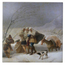 Tempestade de neve no inverno (por Francisco Goya)