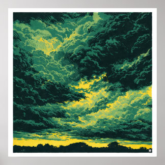 Tempestade Tropical - Impressão de Arte Arquivável