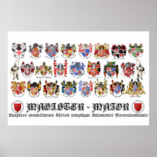 Templário poster de mestre de grande