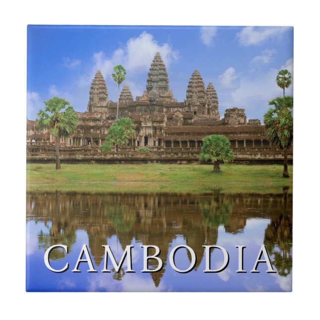 Templo Angkor Wat | Kampuchea, Camboja (Frente)