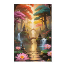 Templo Budista Serene em meio à natureza vibrante