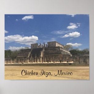 Templo Chichen Itza dos Guerreiros #3 Poster