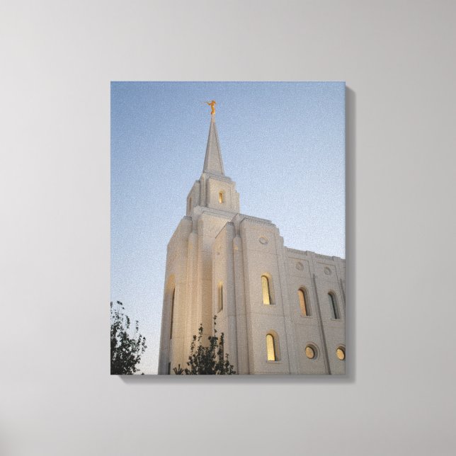 Templo de Brigham City Utah #2 Canvas de Arte em P (Frente)