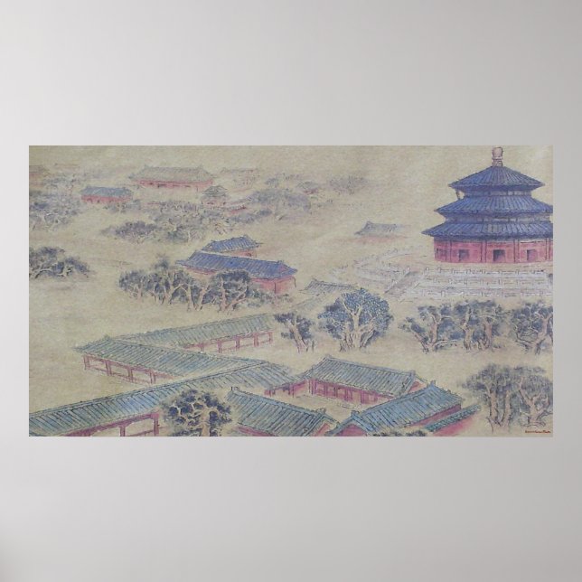 Templo De Poster Celeste (Frente)