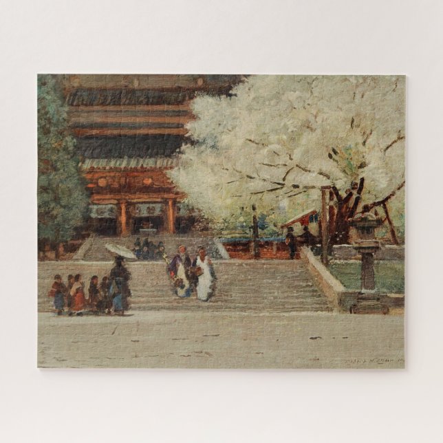 Templo em Nikko, Japão - quebra-cabeça de serra de (Horizontal)