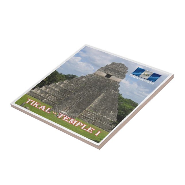 Templo I do TIKAL N.P., Guatemala, (Lateral)