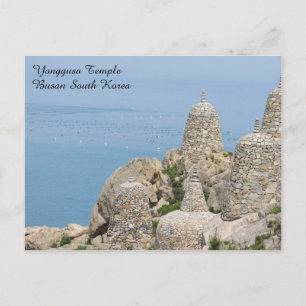 Templo Yonggusa Busan Coreia do Sul Cartão Postal