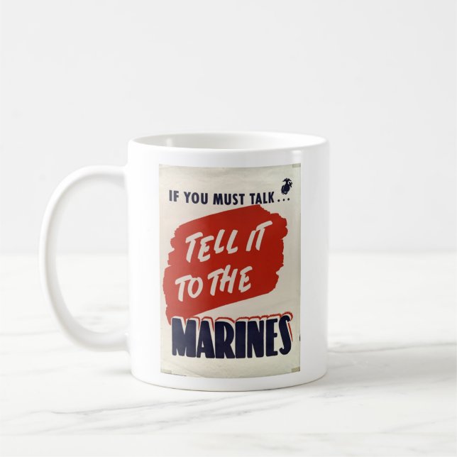 Tempo de guerra da caneca de café WWII - Corpo do (Esquerda)