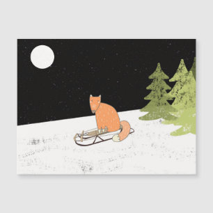 Tempo de inverno - Raposa de Fundição - Ilustração