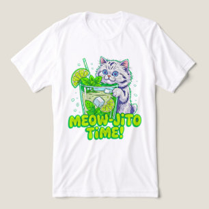 Tempo de Meowjito de Gato de Verão! Coquetel Felin