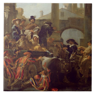 Tempo do carnaval em Roma, 1653 (óleo em canvas)