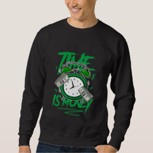Tempo Gráfico Do Camisetas É Dinheiro Do Sneaker M