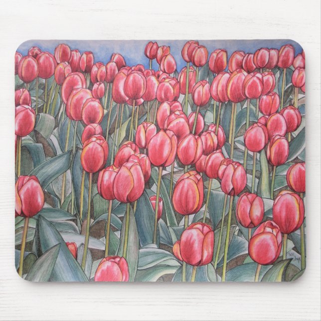 Tempo MOUSEPAD original da tulipa (Frente)