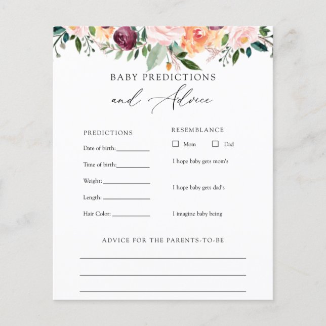 Tempo para Advertências e Predicações para Bebês d (Frente)