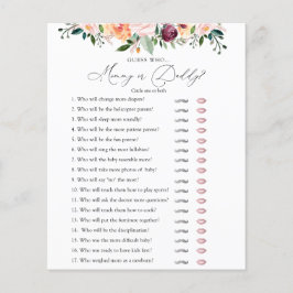 Tempo para Mamãe de chá ou cartão de Chá de fralda