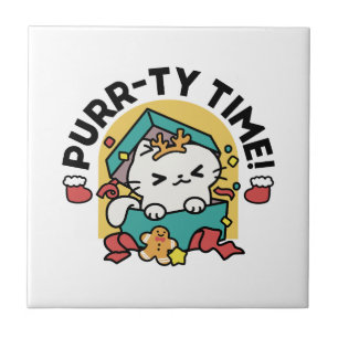 Tempo Puro! - Design de Natal para Gatos Festivos