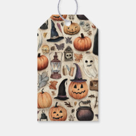 Temporada Assustadora - Etiqueta de Presente de Ha