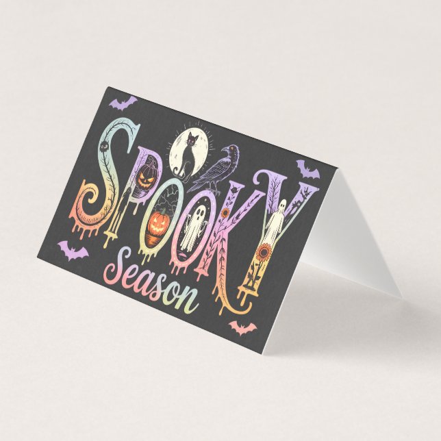 Temporada Assustadora Iridescente de Halloween (Frente)