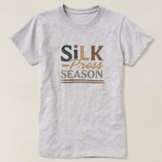 "Temporada de Alisamento" Camiseta Gráfica de Cabe