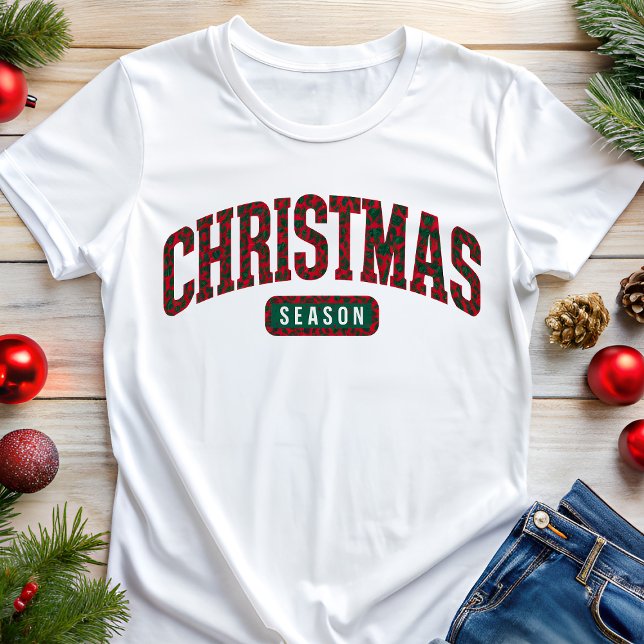 Temporada de Natal Estilo Varsity Feriado (Criador carregado)