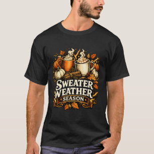 Temporada de Suéter Vintage Outono