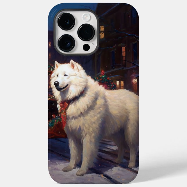 Temporada Festiva de Natal Samoyed (Verso)