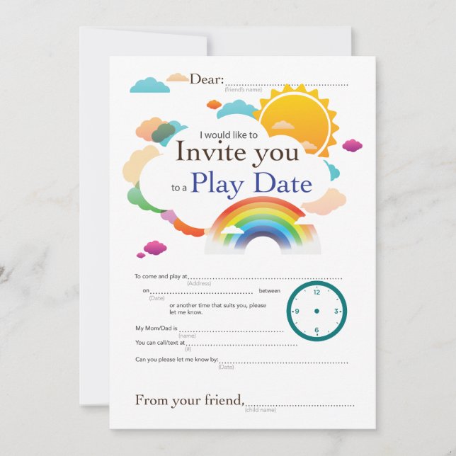 Tempos de Nuvens de Data de Reprodução (Frente)