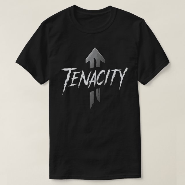 Tenacidade - Design de camiseta motivacional (Frente do Design)