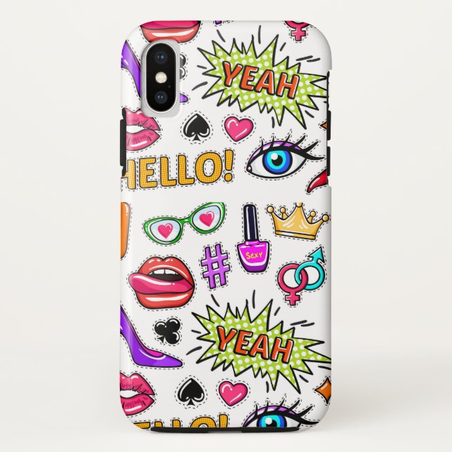 "Tendência adesivos para capas de iphone de gabine (Verso)