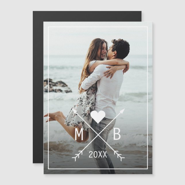 Tendência Clássica Personalizada Eu Te Amo Setas D (Frente/Verso)