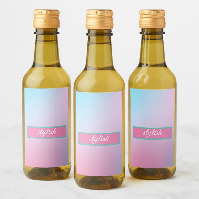 Tendência Contemporânea Azul Rosa-Rosa (Garrafas)