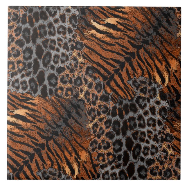 Tendência de pele de tigre-leopardo (Frente)
